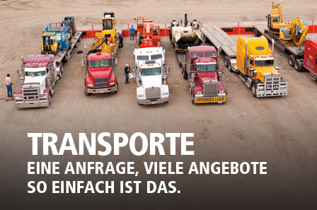 TRANSPORTE EINE ANFRAGE, VIELE ANGEBOTE SO EINFACH IST DAS.