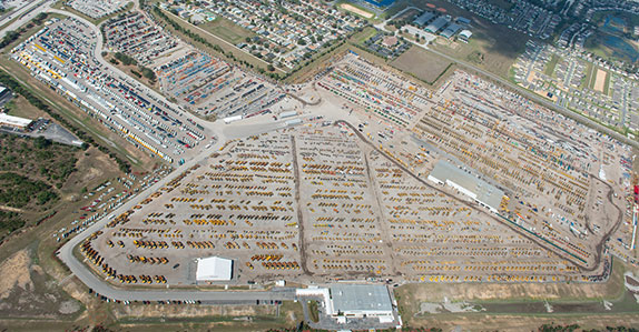 Aerial photo of Orlando auction site Aerial photo of Orlando auction site