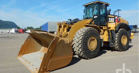 big ticket transportation Caterpillar 980M wheel loaders sold by Ritchie Bros. Auctioneers