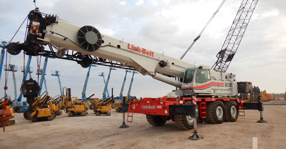 used 2010 link belt rough terrain crane used 2010 Link-Belt rough terrain crane sold at Ritchie Bros auction