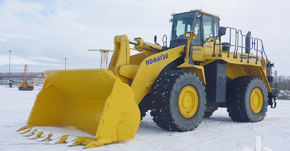 Loader sold at Edmonton Komatsu loader sold at Edmonton